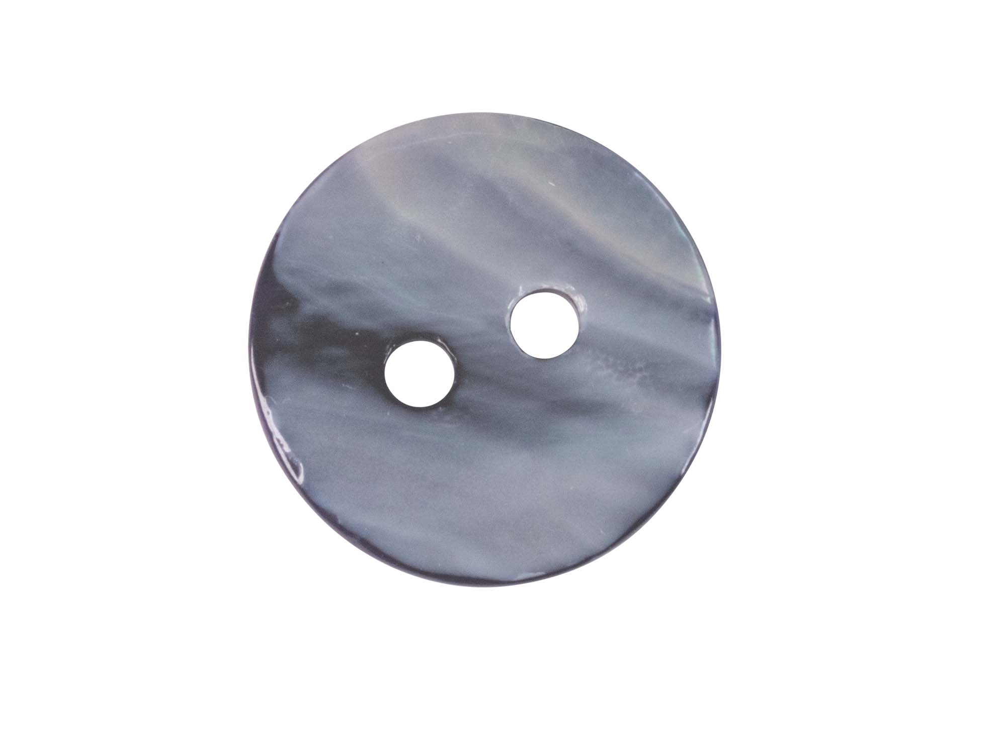 Blue Mussel Button: 22L (14.2mm or 0.56") 