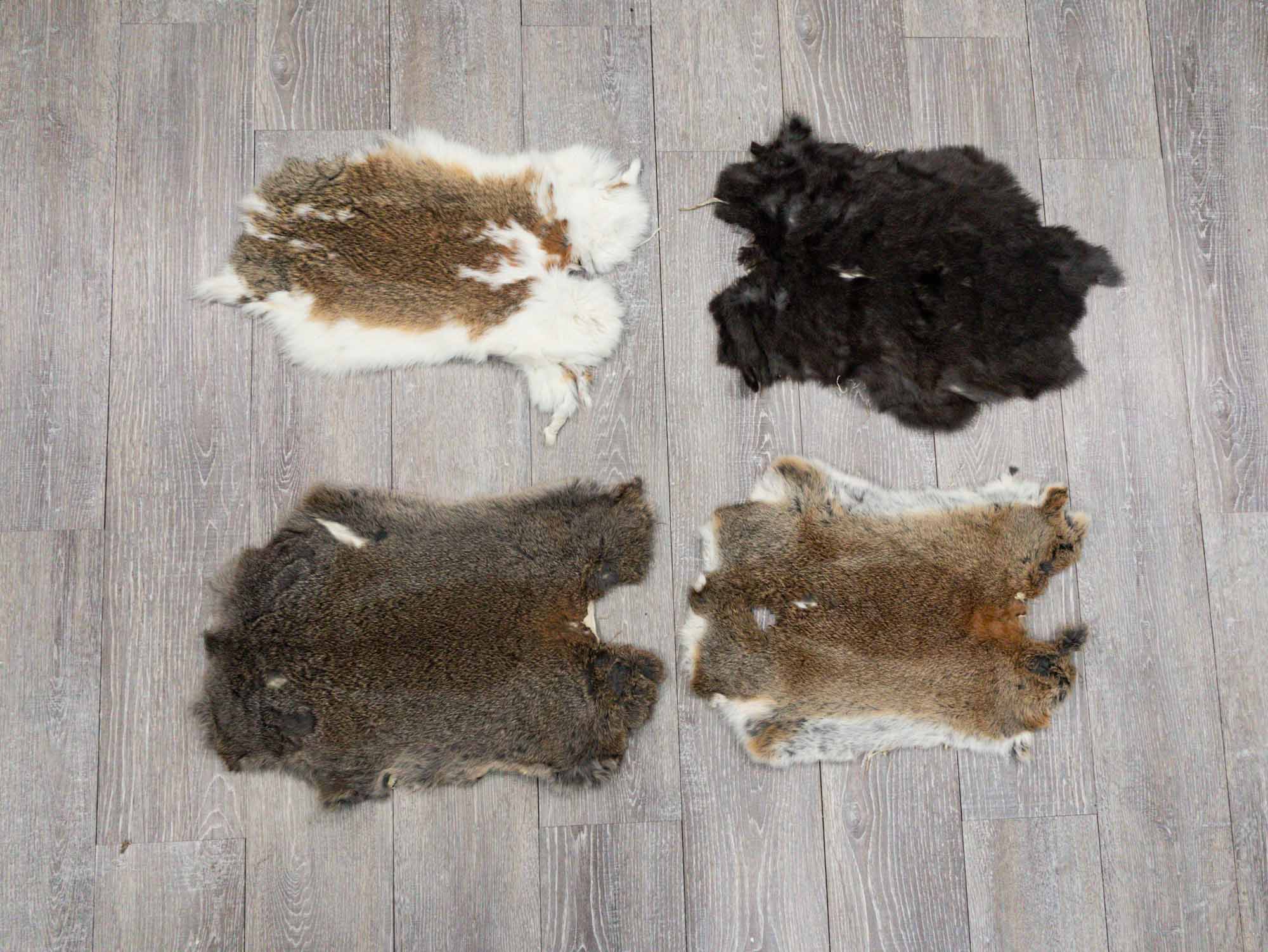 Craft Rabbit Skin: Low Grade: Mixed Natural Colors - 188-01NATLG (8UL36C)