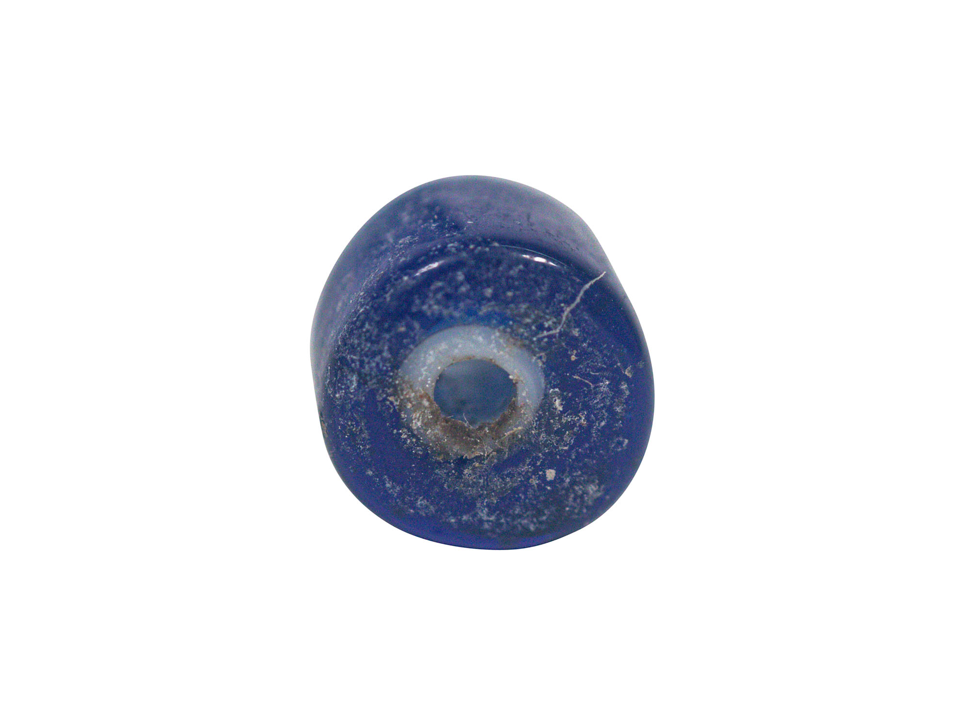 9mm White Heart Beads: Blue (kg) - 489-9-19 (P11)
