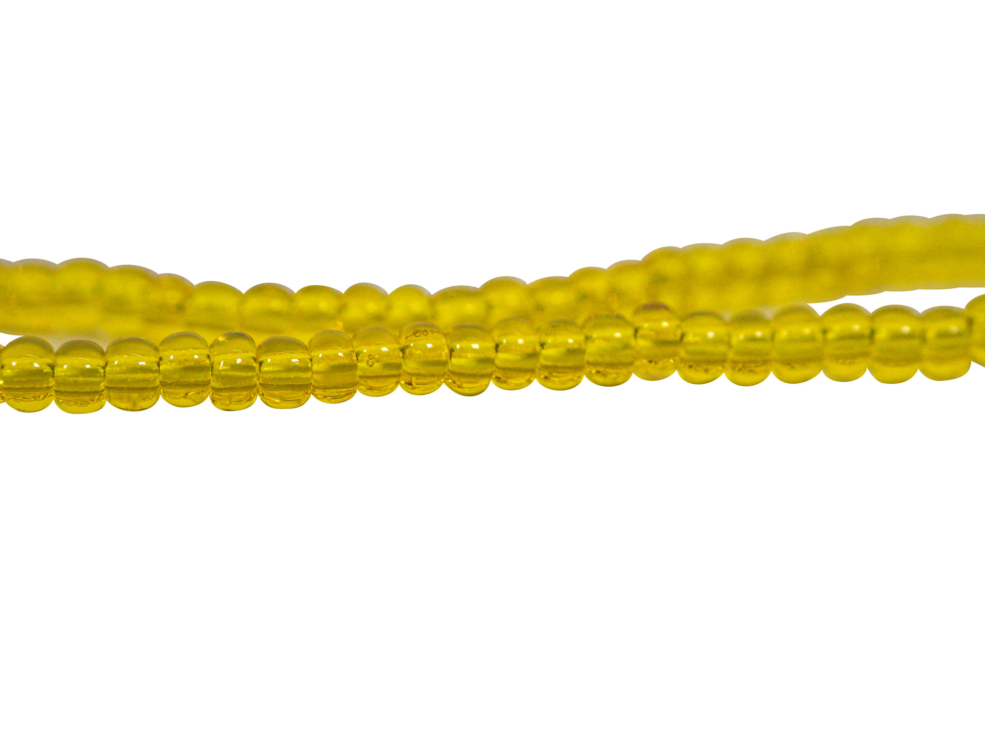 10/0 Czech Glass Seedbead Translucent Yellow (500 g bag) glass beads