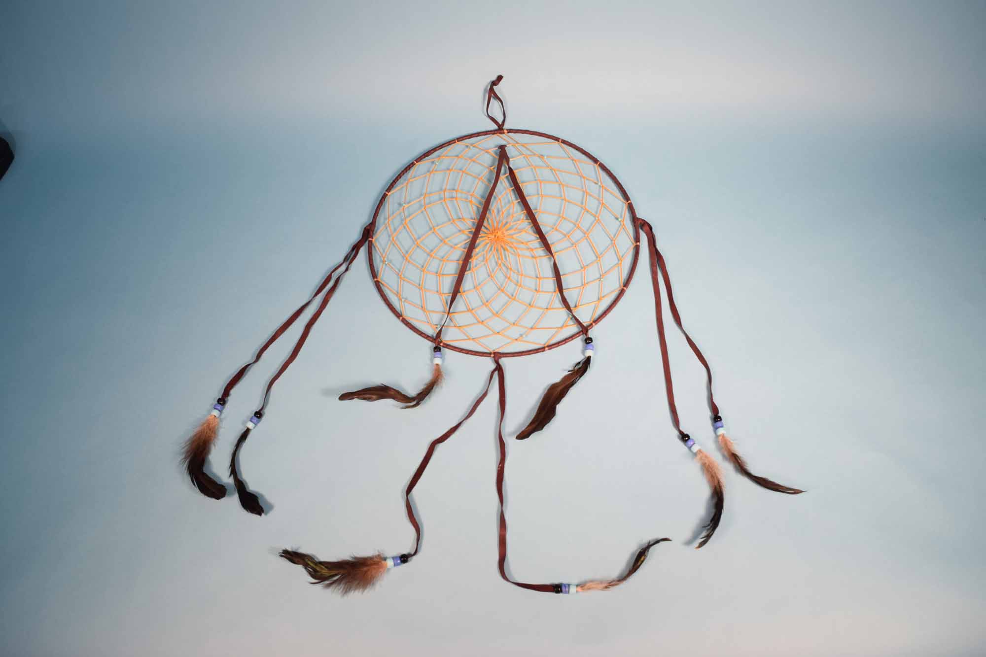 Navajo Dreamcatcher with Glass Beads: 12" 