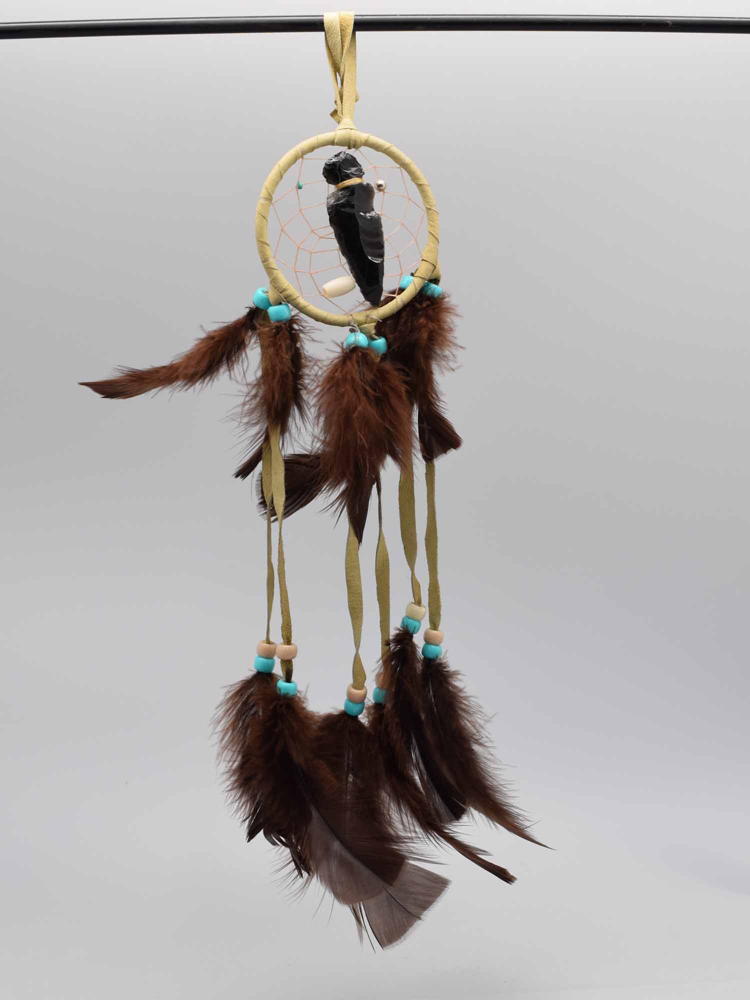 Navajo Fancy Dreamcatcher with Plastic Beads: 3" 