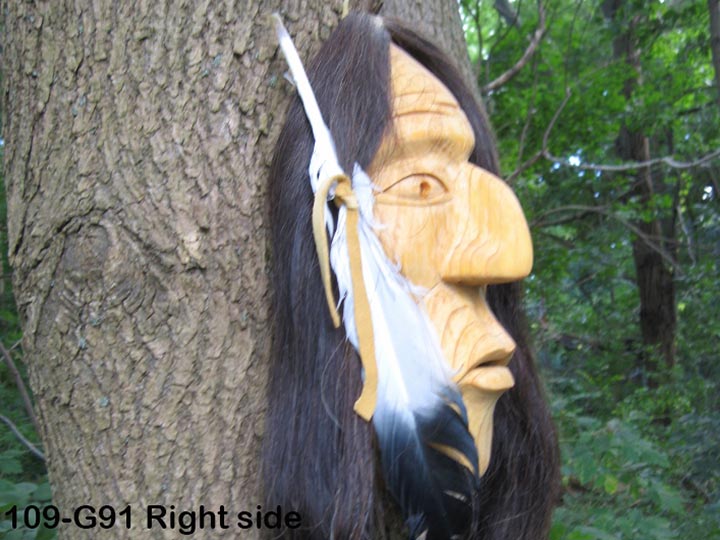 Iroquois False Face Mask: Gallery Item - 109-G91 (10UF4)