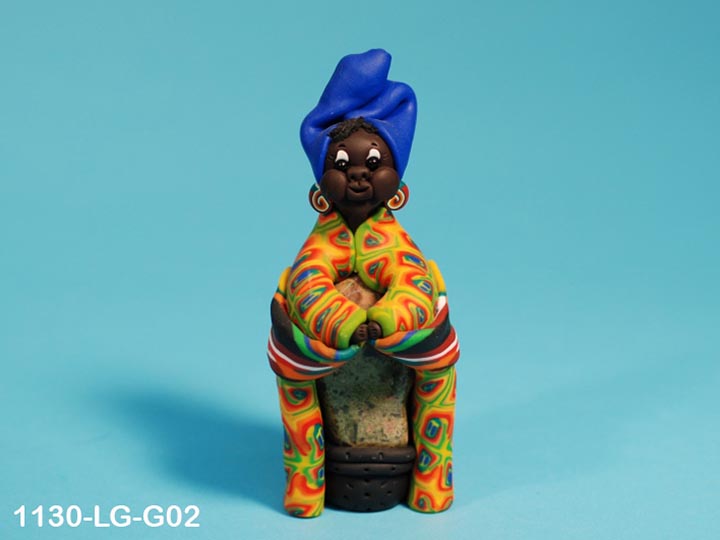 Fimo Clay Doll: Big Mamas: Gallery Item 