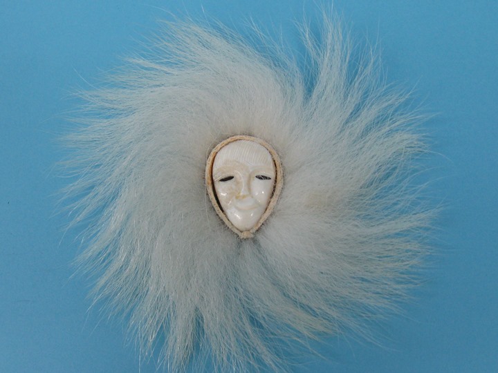 Alaskan Ivory Face with Polar Bear Fur: Gallery Item 