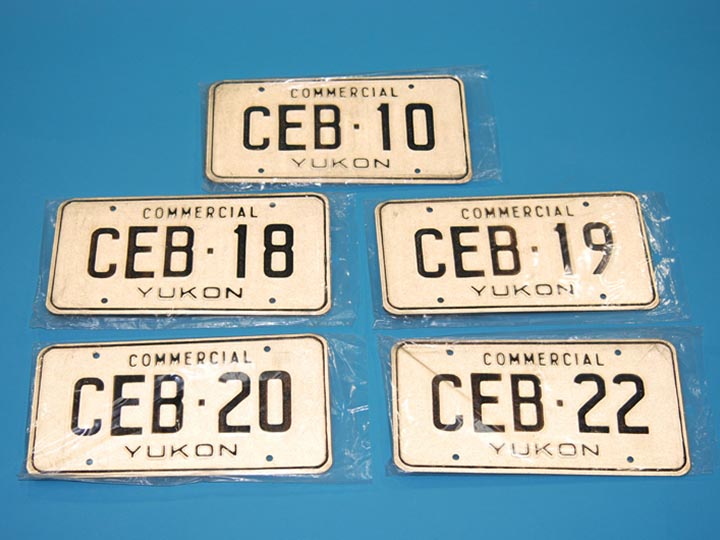 Yukon Commercial License Plate: Gallery Item - 494-34-G10 (YT)