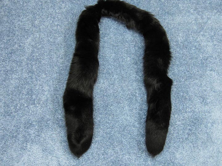 Black Dyed Fox Fling: Gallery Item fox flings, fox fur flings, fox fur boas, fox fur scarves