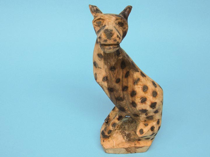 African Hyena Wood Carving: Gallery Item 