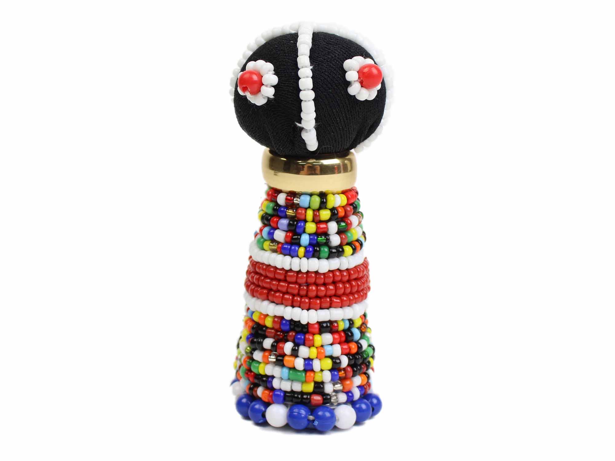Ndebele Doll with No Hair: Small: 3-5": Gallery Item 