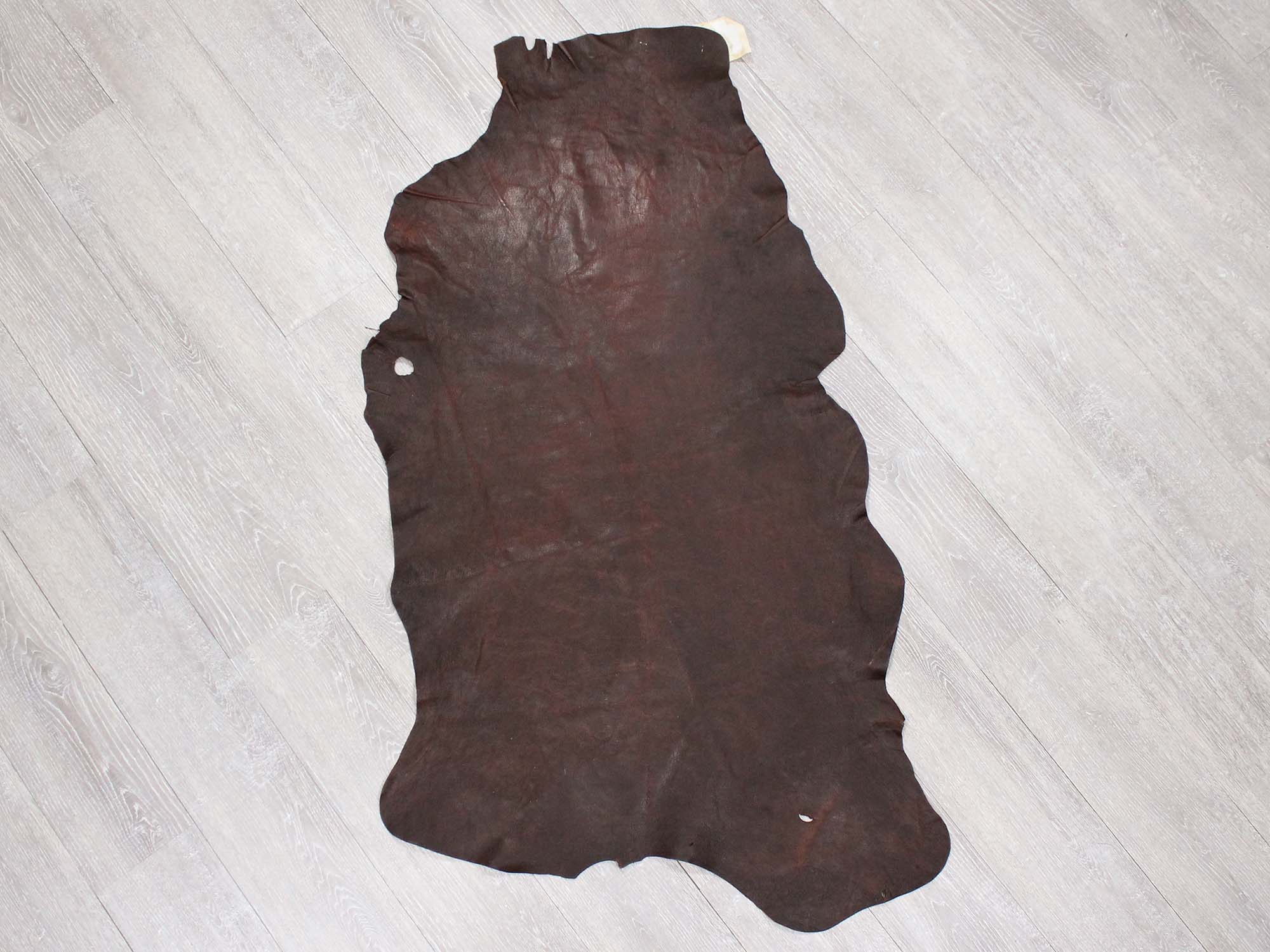 Distressed Goat Leather: Full Grain: Natural: Gallery Item 