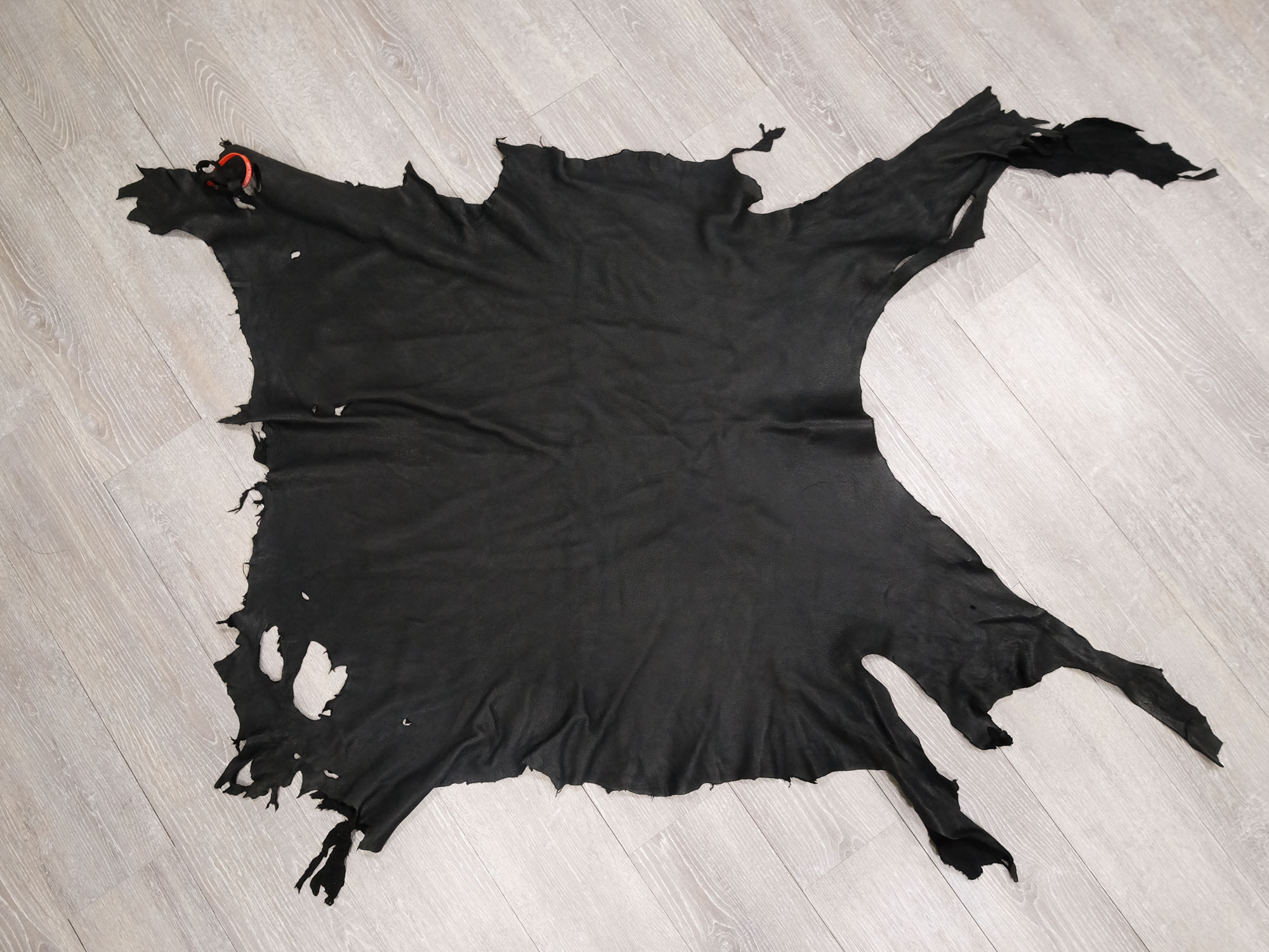 Garment Deerskin Leather: Black: Gallery Item 
