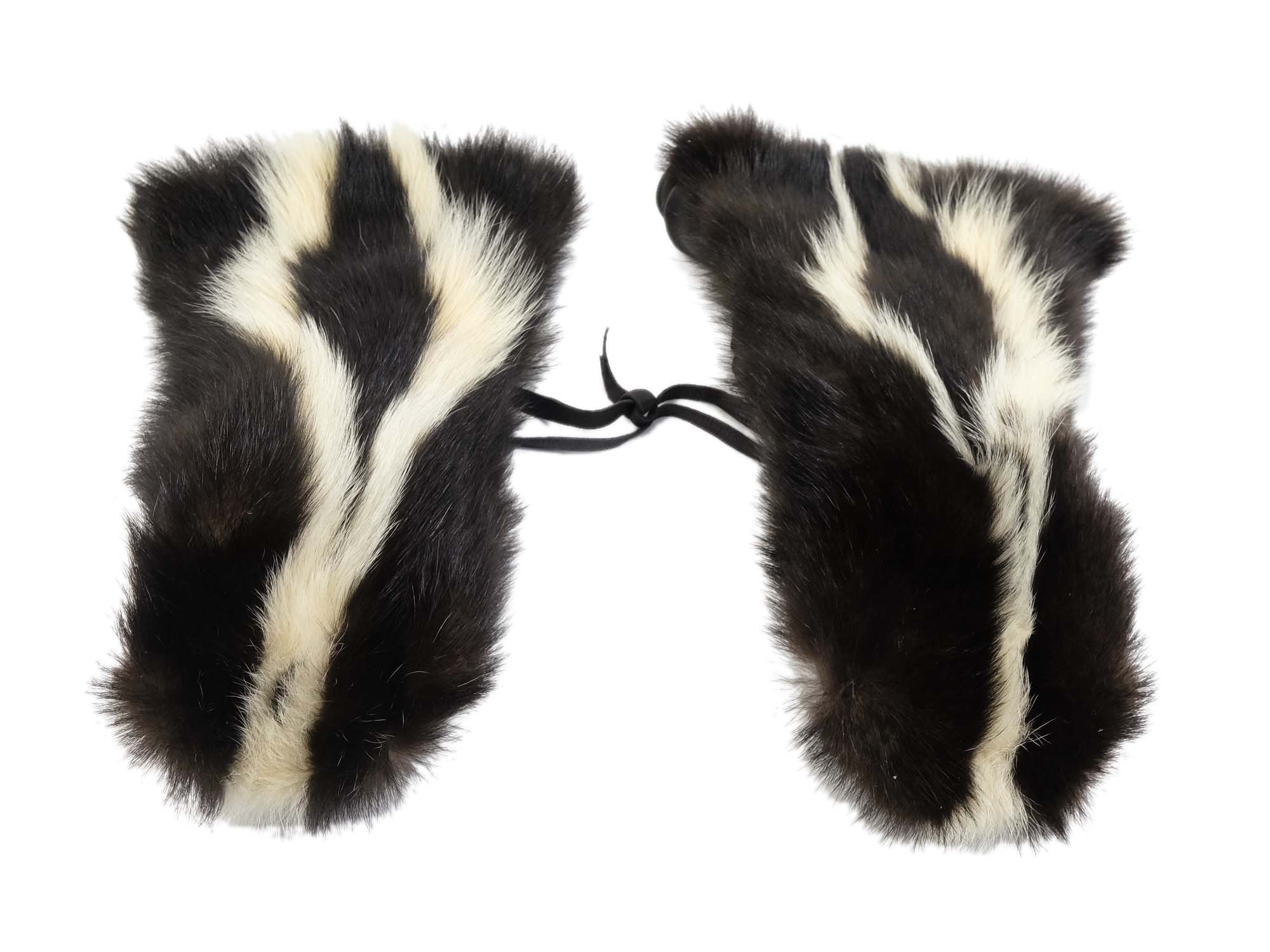 Skunk Mitts: Gallery Item skunk gloves