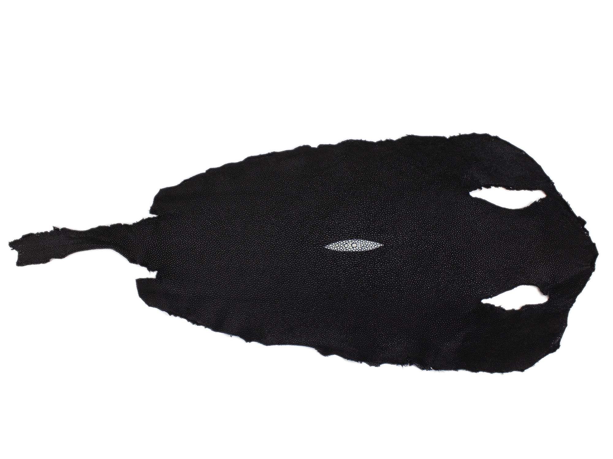 Stingray Leather: Large: Natural Black: Gallery Item 