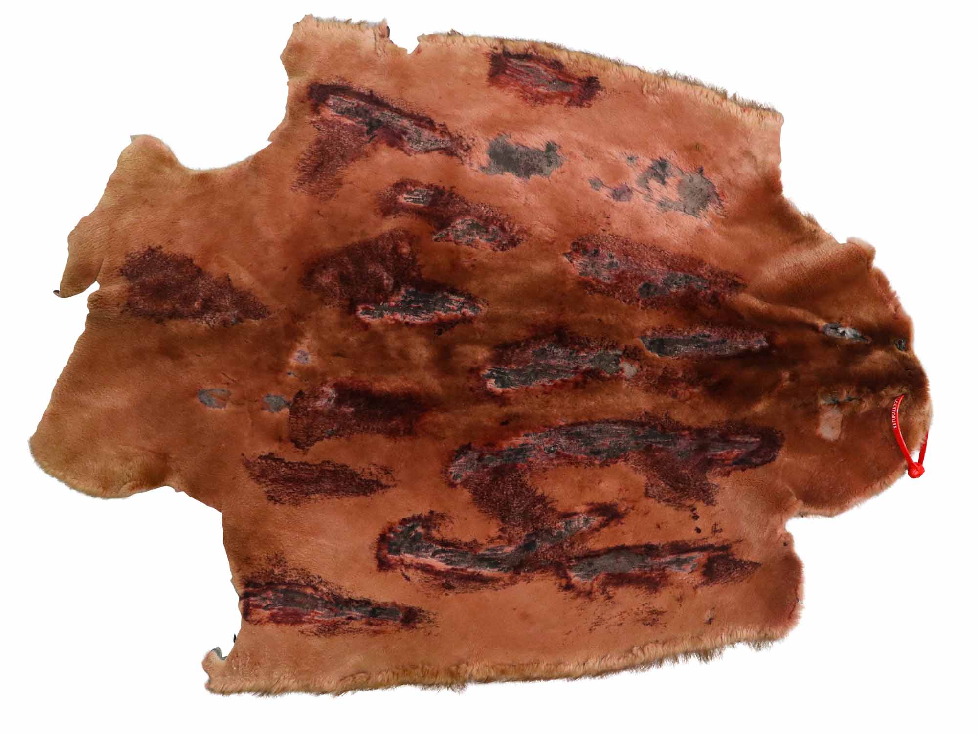 Sheared Beaver Skin: Dyed and Acid-Washed: Gallery Item 