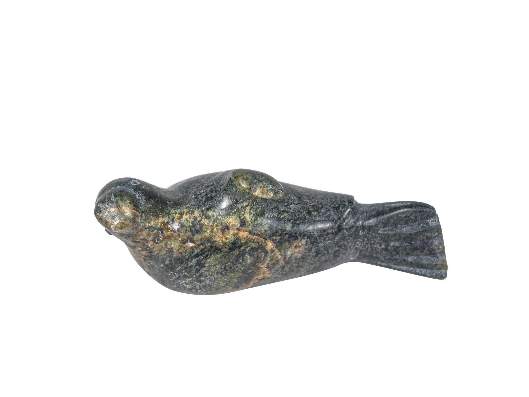 Inuit Soapstone Carving: Seal Design: Gallery Item 