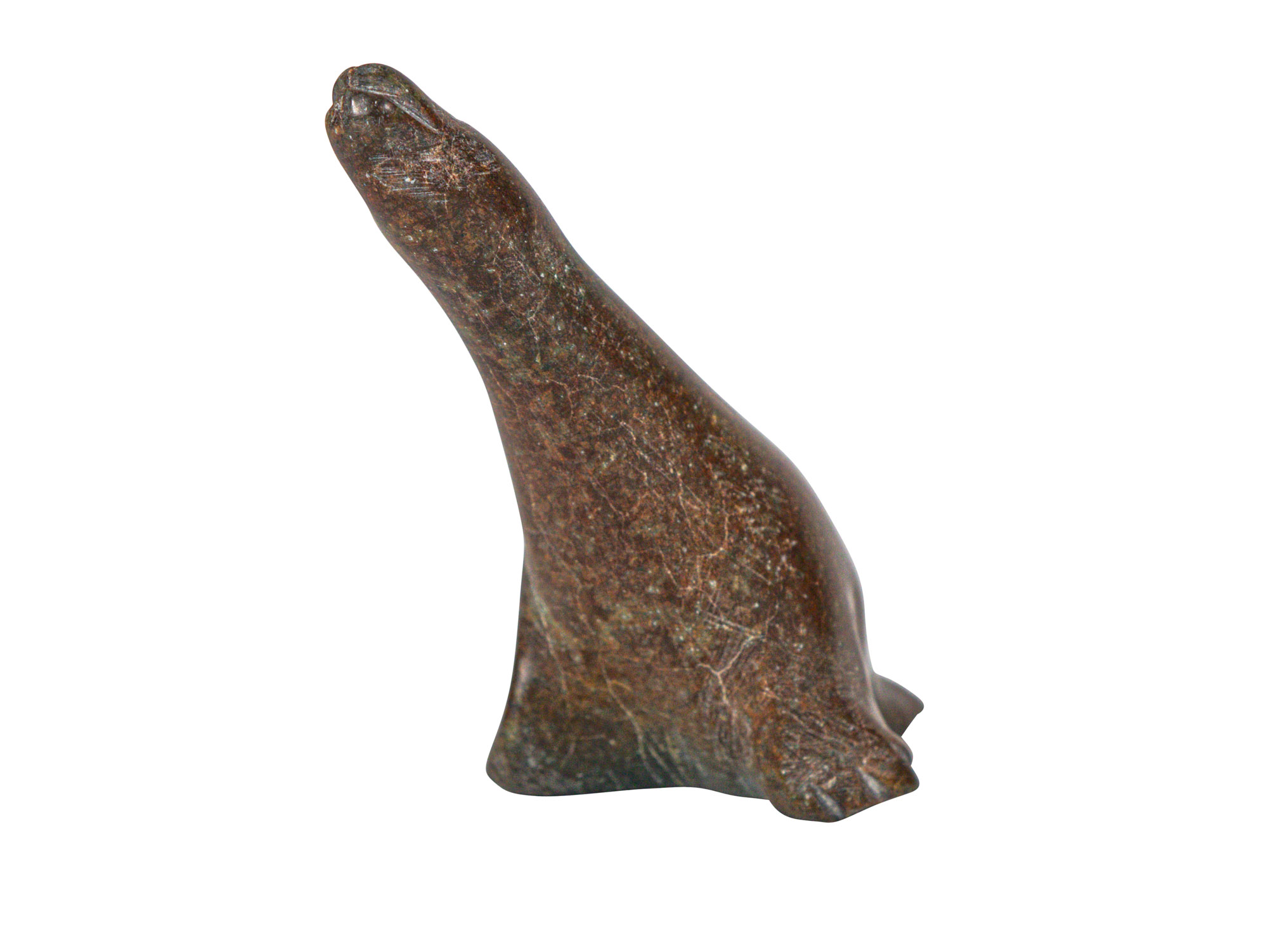 Inuit Soapstone Carving: Seal Design: Gallery Item - 44-G15 (10URM1)