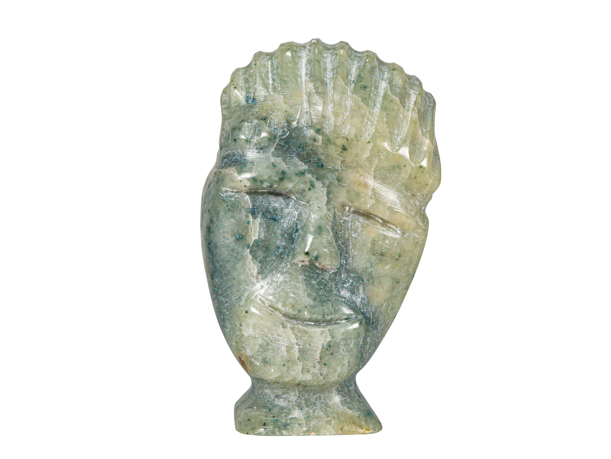 Inuit Soapstone Carving: Face: Gallery Item 