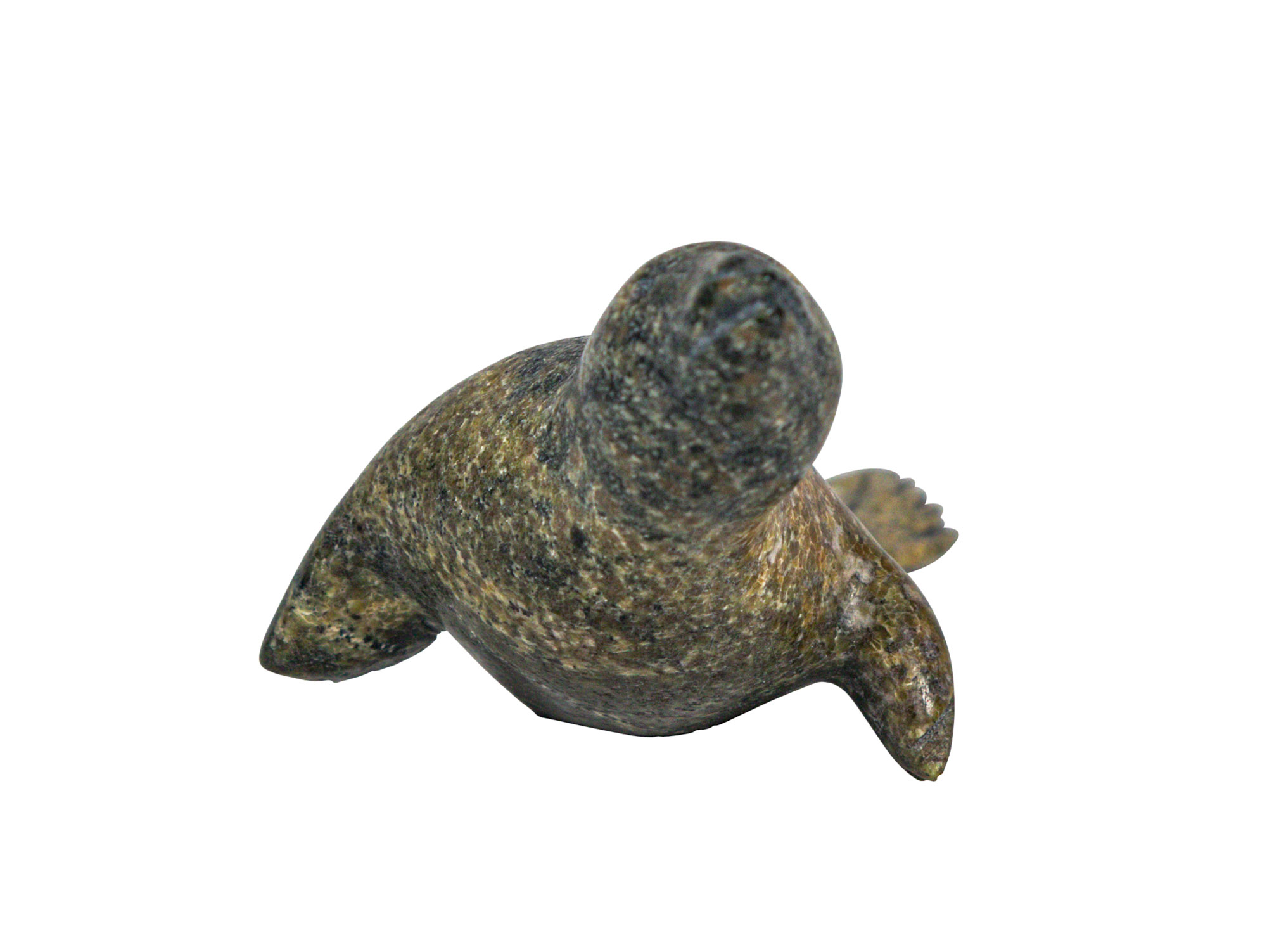 Inuit Soapstone Carving: Seal Design: Gallery Item - 44-G20 (10URM1)