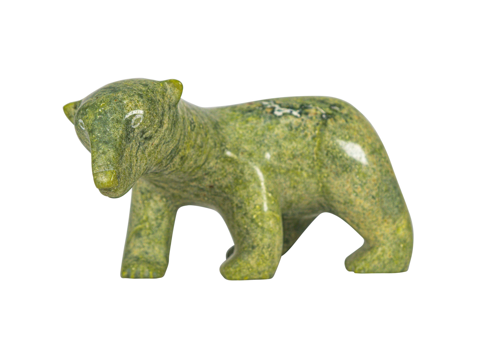Inuit Soapstone Carving: Bear: Gallery Item - 44-G41 (10URM1)