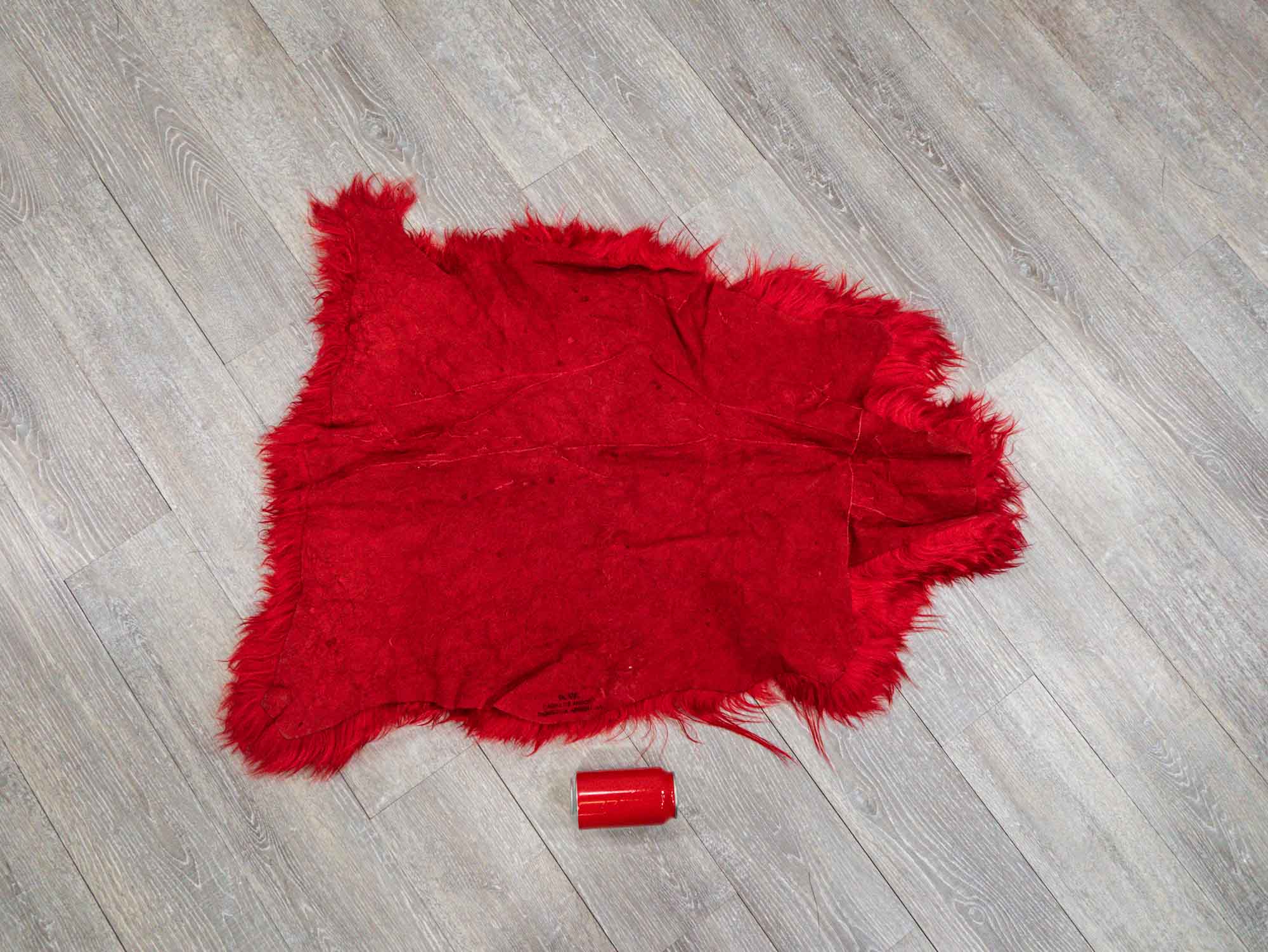 Dyed Angora Goatskin: #1: Extra Large: Red: Gallery Item - 66-A1XL-RD-G4979 (10UB06)