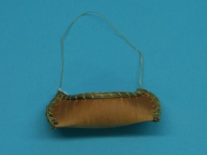 Ojibwa 3" Birchbark Canoe with Hanger 