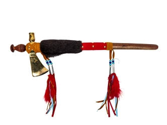 Iroquois English Fancy Tomahawk Pipe 