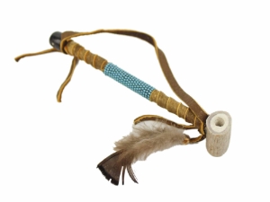 Navajo Antler Pipe: 7" 