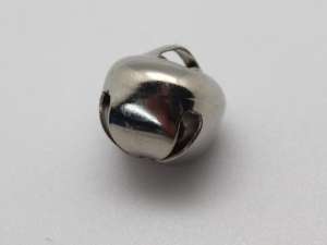 12mm Jingle Bells: Nickel (100/bag) 