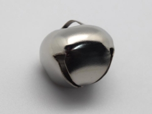 20mm Jingle Bells: Nickel (100/bag) 