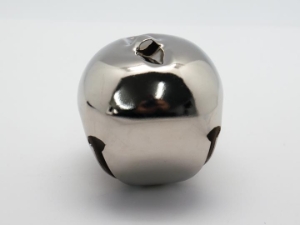 60mm Jingle Bells: Nickel (10/bag) 