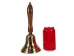 Brass Bell with Wood Handle: ~10" - 1136-50-246 (Y1MC18)