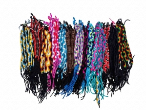 Macrame Zigzag Bracelet: Bright Colors 