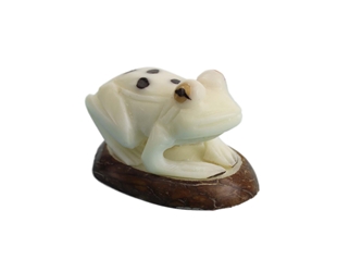 Tagua Nut Carving: Frog #2 