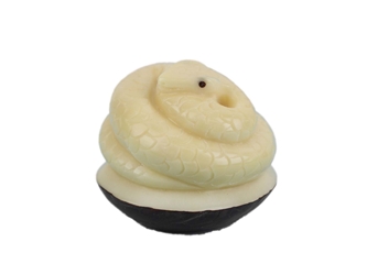 Tagua Nut Carving: Snake 