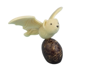 Tagua Nut Carving: Bat #2 