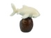 Tagua Nut Carving: Hammerhead Shark - 1153-C315 (Y1ERF)
