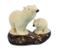 Tagua Nut Carving: Polar Bear and Cub - 1153-C415 (Y3K)