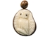 Tagua Nut Necklace: Owl Relief - 1153-N342 (P13)