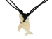 Tagua Nut Necklace: Whale & Baby - 1153-N664 (Y2H)