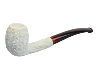 Meerschaum Pipe: Floral Style 020 