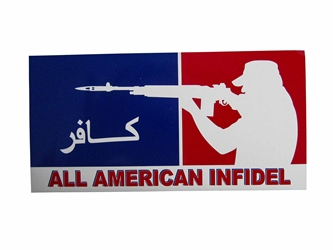 All American Infidel Bumper Sticker 