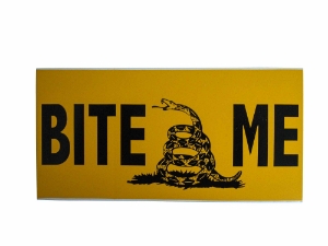 Bite Me Bumper Sticker 