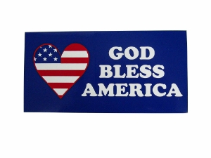 God Bless America Bumper Stick 
