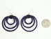 Horse Hair Earrings: Circles - 1175-41-AS (Y1J)(Y1X)