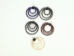 Horse Hair Earrings: Circles - 1175-41-AS (Y1KC02)(Y1X)