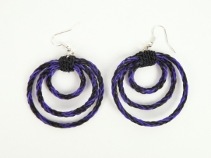 Horse Hair Earrings: Circles 