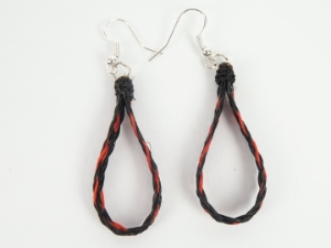 Horse Hair Earrings: Teardrop 