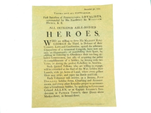 British Army Recruit Parchment 