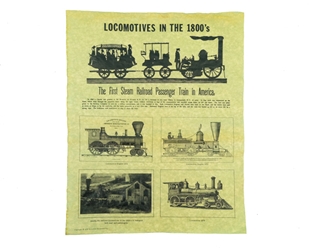Locomotives in the 1800s Parchment 