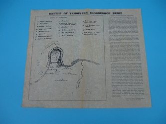 Battle of Tehopiska (Horseshoe Bend 1814) Parchment 